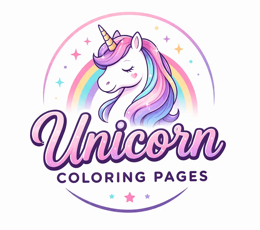 Logo of Unicorn Coloring Pages