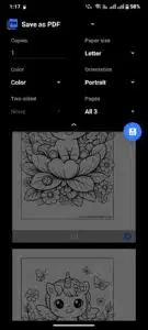 A Screenshot of Unicorn Coloring Pages Website