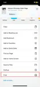 A Screenshot of Unicorn Coloring Pages Website