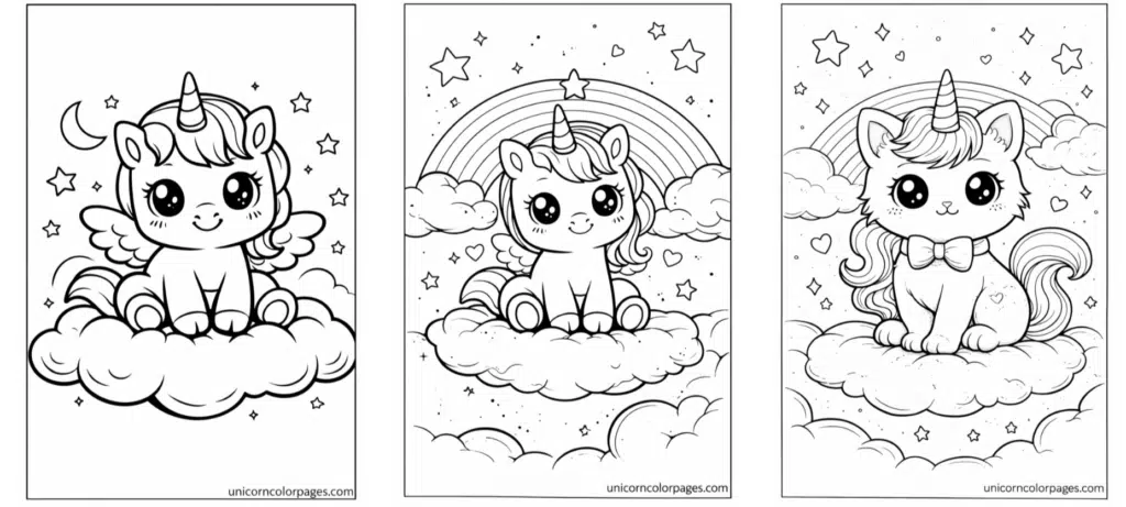 A Screenshot of Unicorn Coloring Page on iPhone